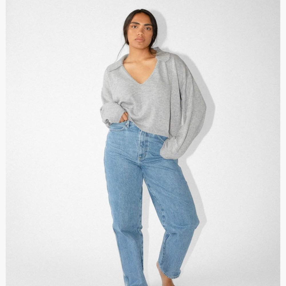 James Street Co Wren Pullover in Heather Grey, Size XS